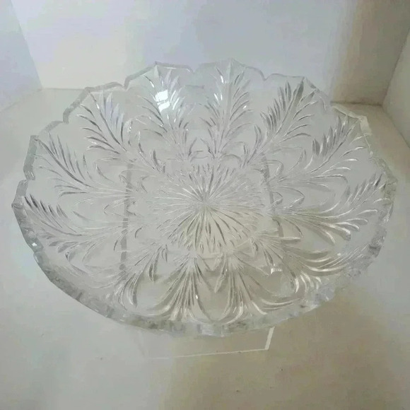 Fifth Avenue Crystal Portico 2 Piece Cracker Condiment Serving Set New In Box - Picture 6 of 7